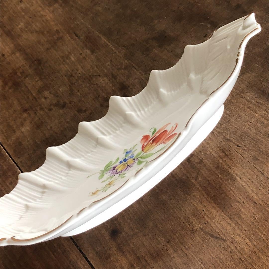 Amazon | ドイツ名窯 ヘキスト 花柄プレートA | ノーブランド品