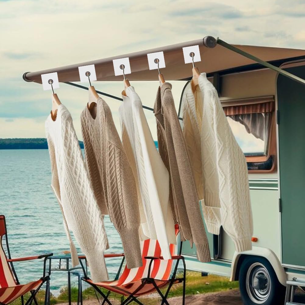 EFEALL Lot De 12 Crochets D'auvent Pour Camping-Car - 5/6 Mm