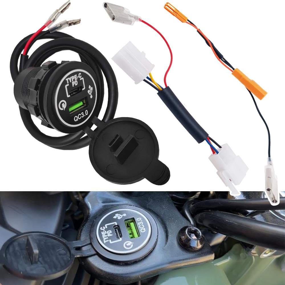 Fsdatongdazi Motorcycle Adapter Accessory Kit w/Harness Compatible with Trail 125 CT125 Hunter Cub 125 (2019-Current)