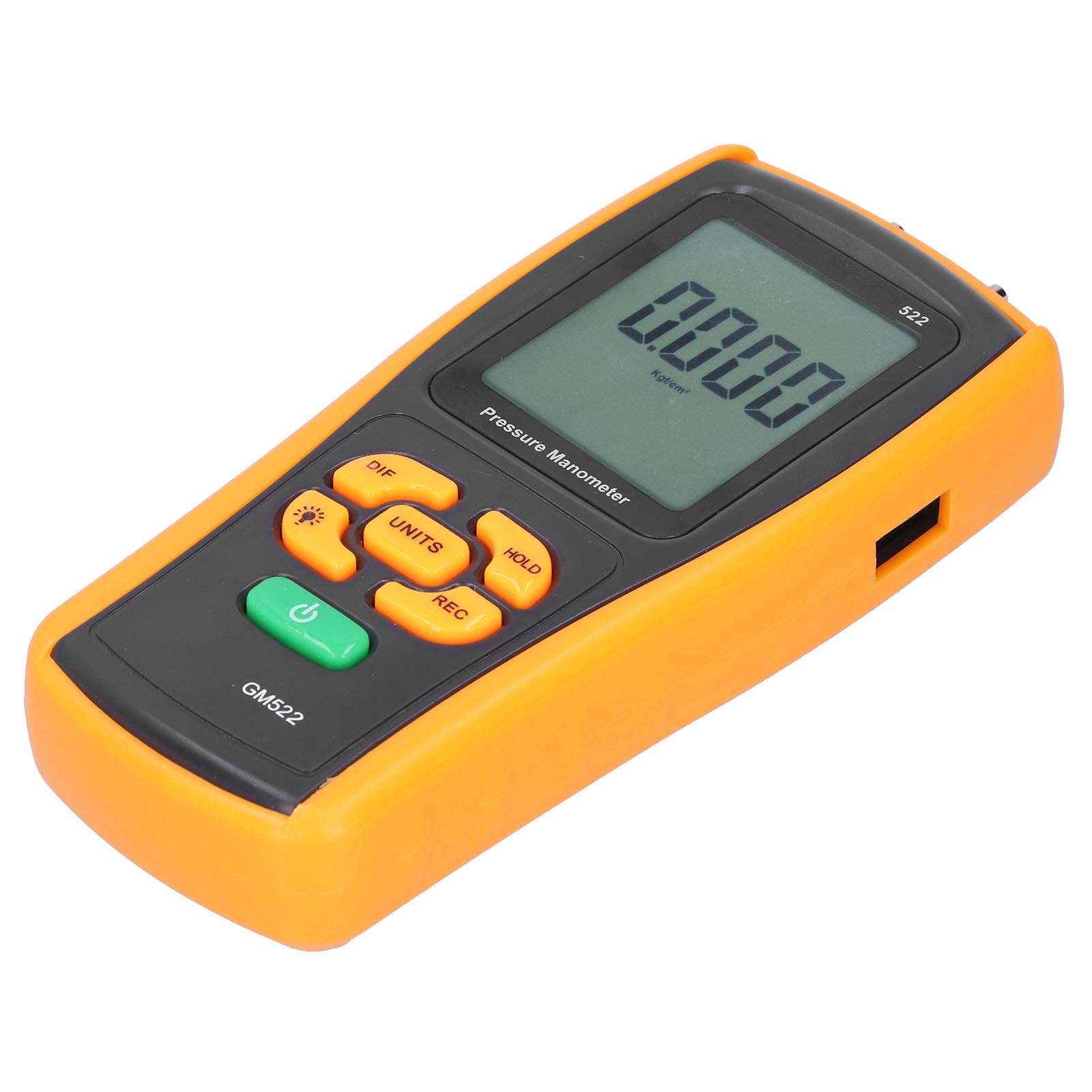 Omabeta Manómetro Diferencial Digital, Medidor de Presión de Aire con Interfaz USB para Ventiladores HVAC, Sopladores, Medición de Resistencia del Filtro