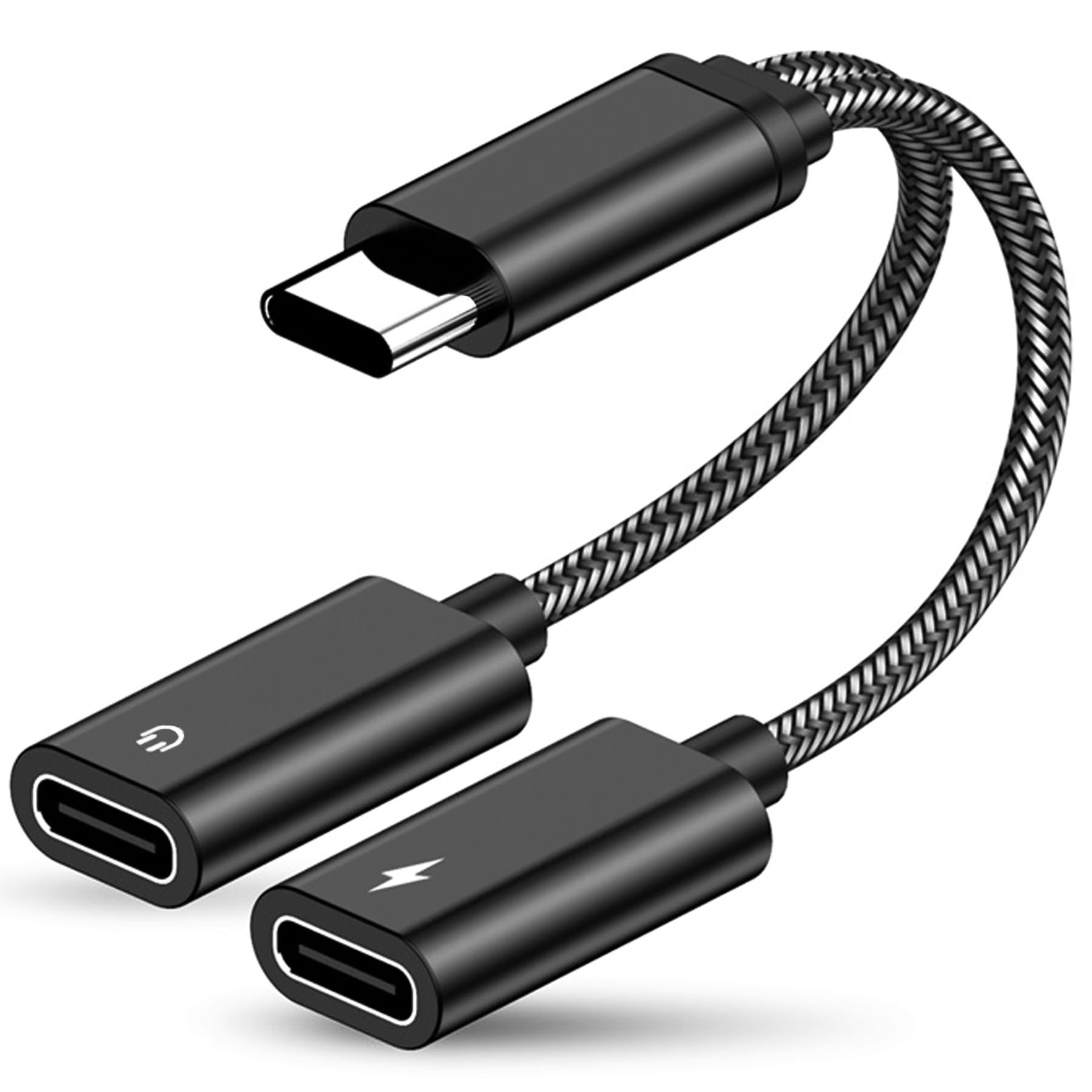 Amazon | yangoo USB Type C 二股 交換ケーブル 充電しながら使える
