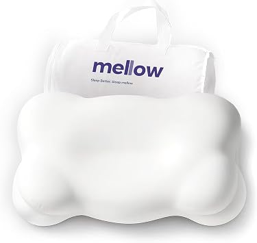 Mellow Cloud Alignment Pillow Ergonomic Support for Neck & Spinal Alignment, Dual Height, Adjustable Fill, Machine Washable Cover