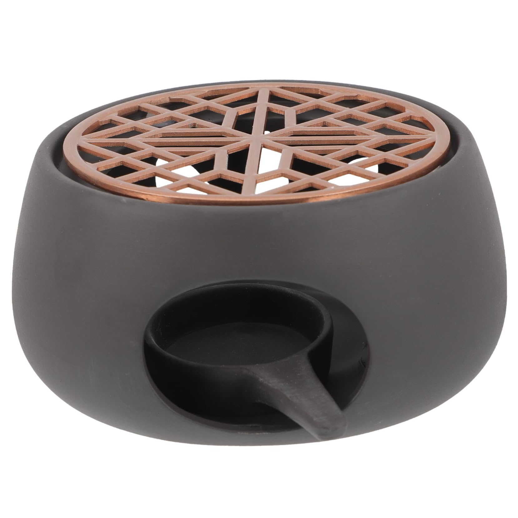 Ciieeo 1Set Modern Teapot Warmer Non Slip Base for Stable Heating Hollow Design for Home Office Tea House Restaurant Use for Tea Lovers