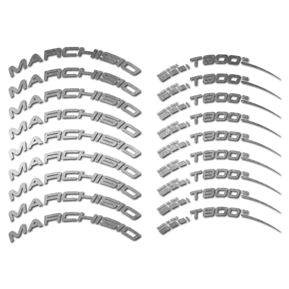 Pegatinas llanta carretera Marchisio T800 58mm para restaurar vinilos viejos y desgastados