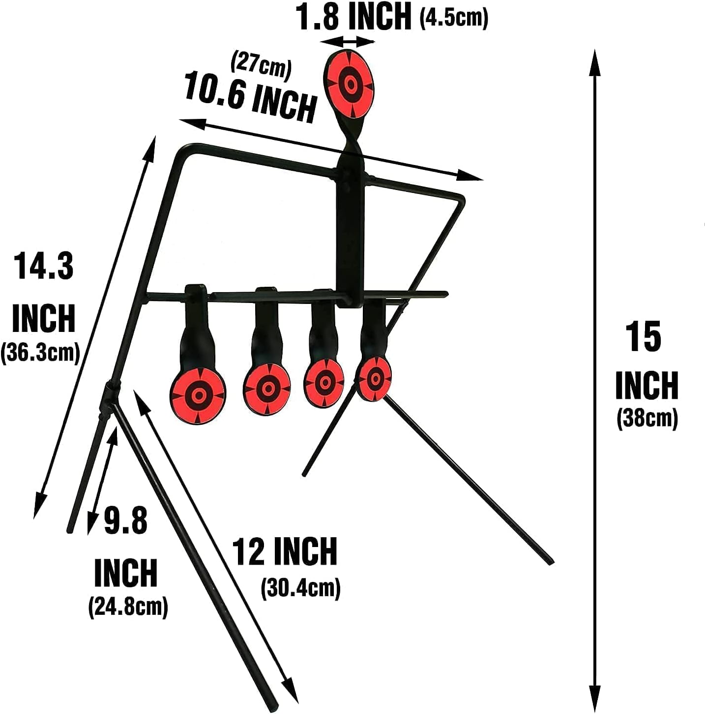 Atflbox Ferris Wheel resetting Spinner Target and 4 Bottom Targets resetting Target for Airgun