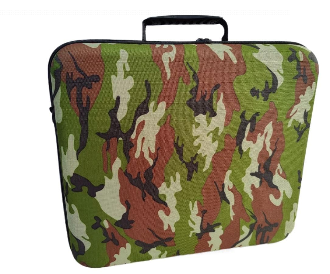 PSS Storage Bag for PS5 Carrying Case for PS5 Travel Bag for PS5 Hard Shell Waterproof and Shockproof Nylon Fabric Compatible with Playstation 5 DualSense Controller Remote Accessories Bag -Green Camo (B0C9DFHJ3Q) Amazon Price History, Amazon Price Tracker