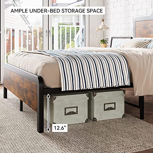 Alkmaar Queen Bed Frame With Headboard, Platform Bed Frame With Safe Rounded Corners & Strong Metal Slats Support, Mattress Foundation, Noise-Free, No Box Spring Needed #TOP7