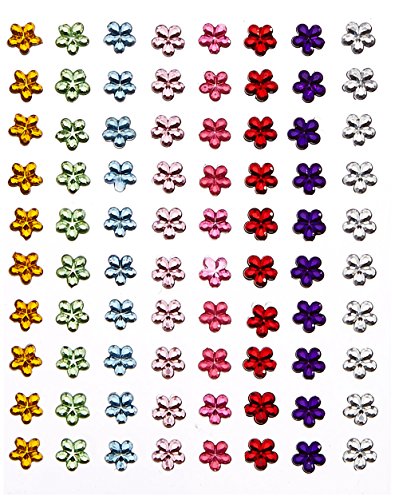 Artemio 80 Fleurs strass adhésives