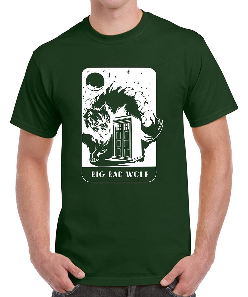 Men's Cotton Printed T-Shirt -Big Bad Wolf | 100% Cotton | Half Sleeves | Regular Fit | Printed | Round Neck | Graphic T Shirt