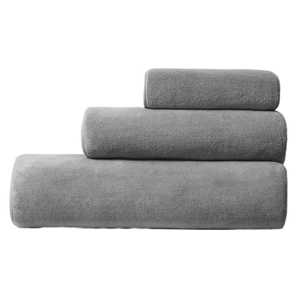 Towel Bath Towel Three-Set Hotel Lovers Suction Large wrap Towel Two-Set Bathroom Soft Towel Color 3PS Size 70x35cm