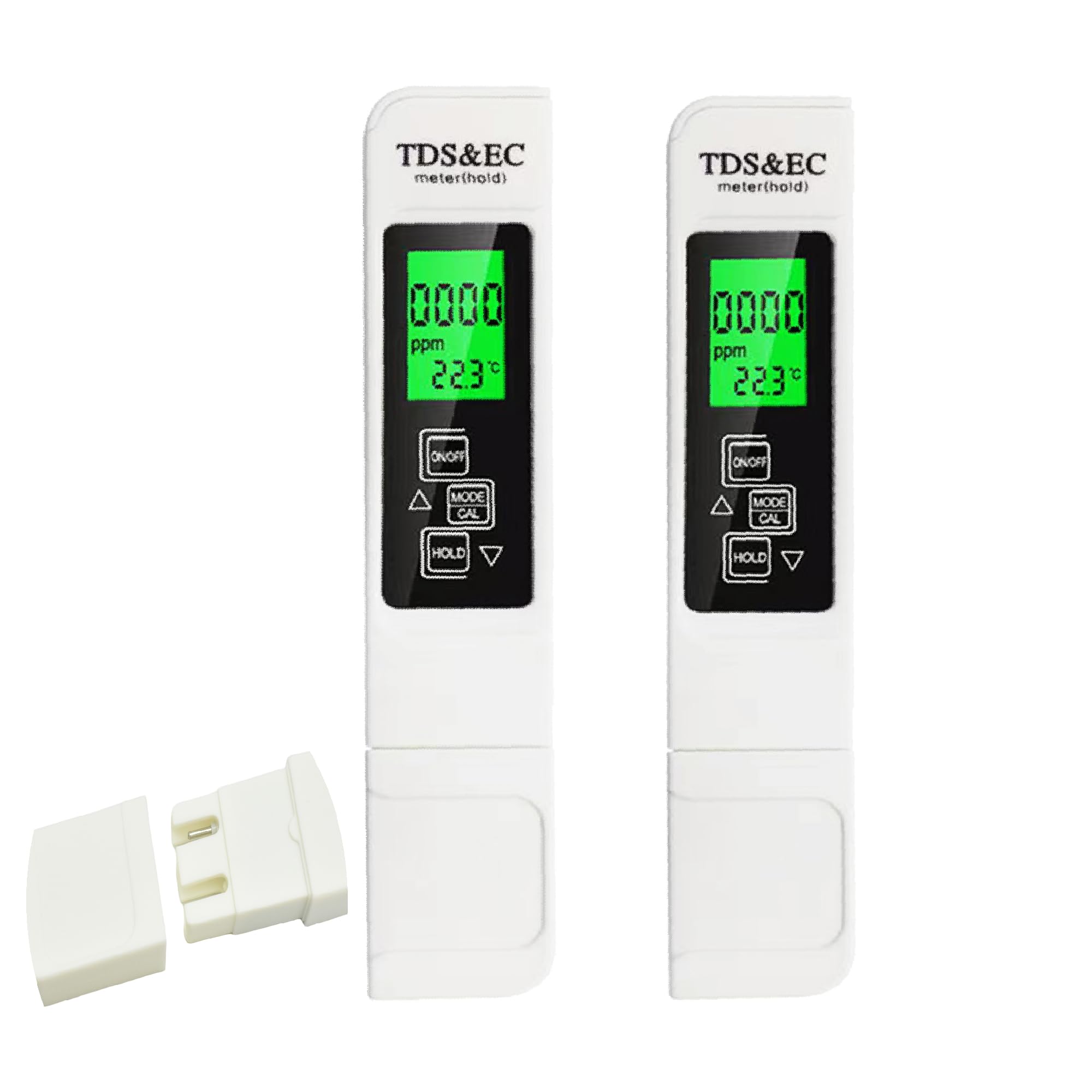 2 Pcs 3 in1 Digital Water Quality Tester, TDS, EC& Temperature Meter,0-9990ppm, Ideal Water Testing for Drinking Water,Pool, Aquariums