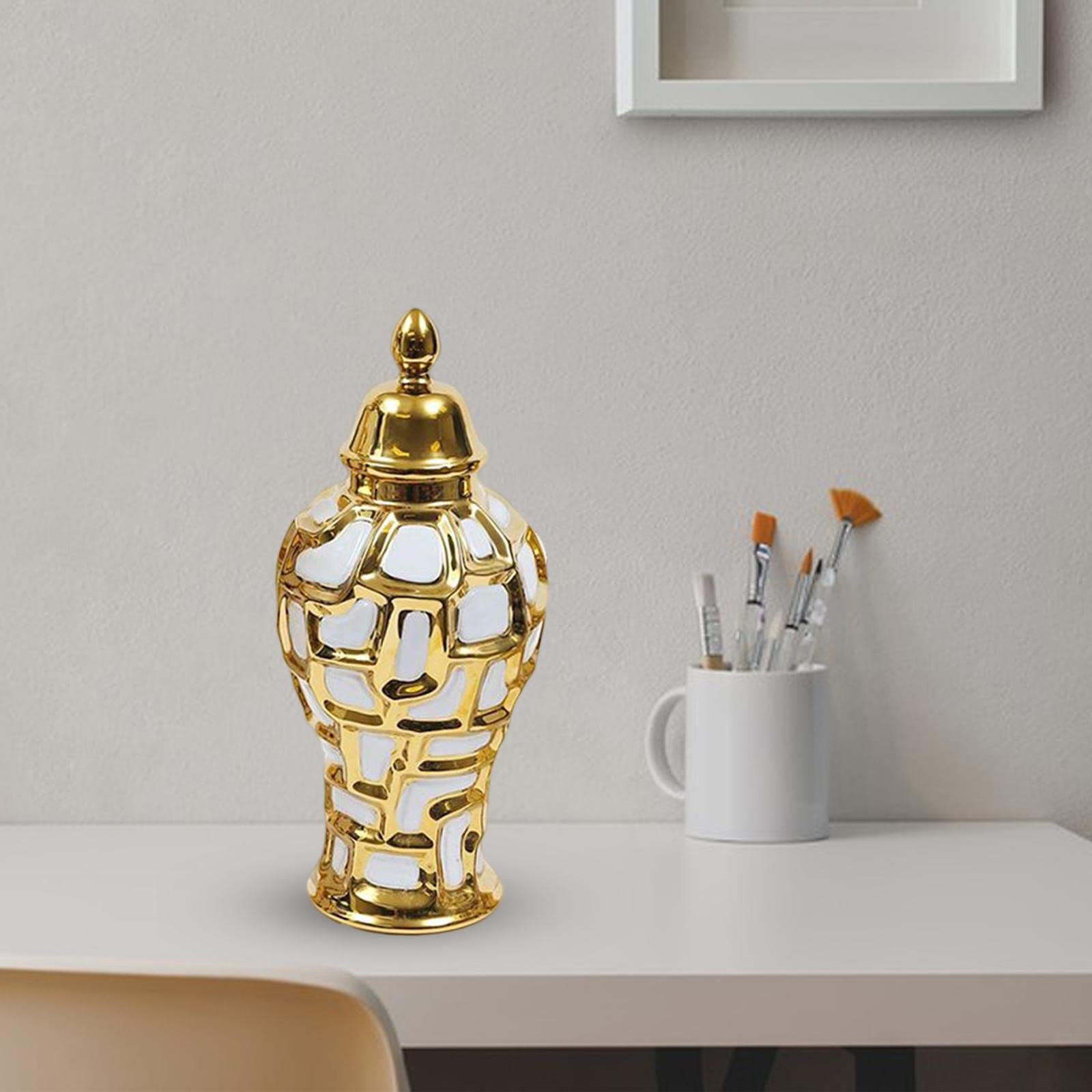 Elegante Barattolo con Coperchio Sicuro, Ideale per Arredare Casa E Ufficio, M