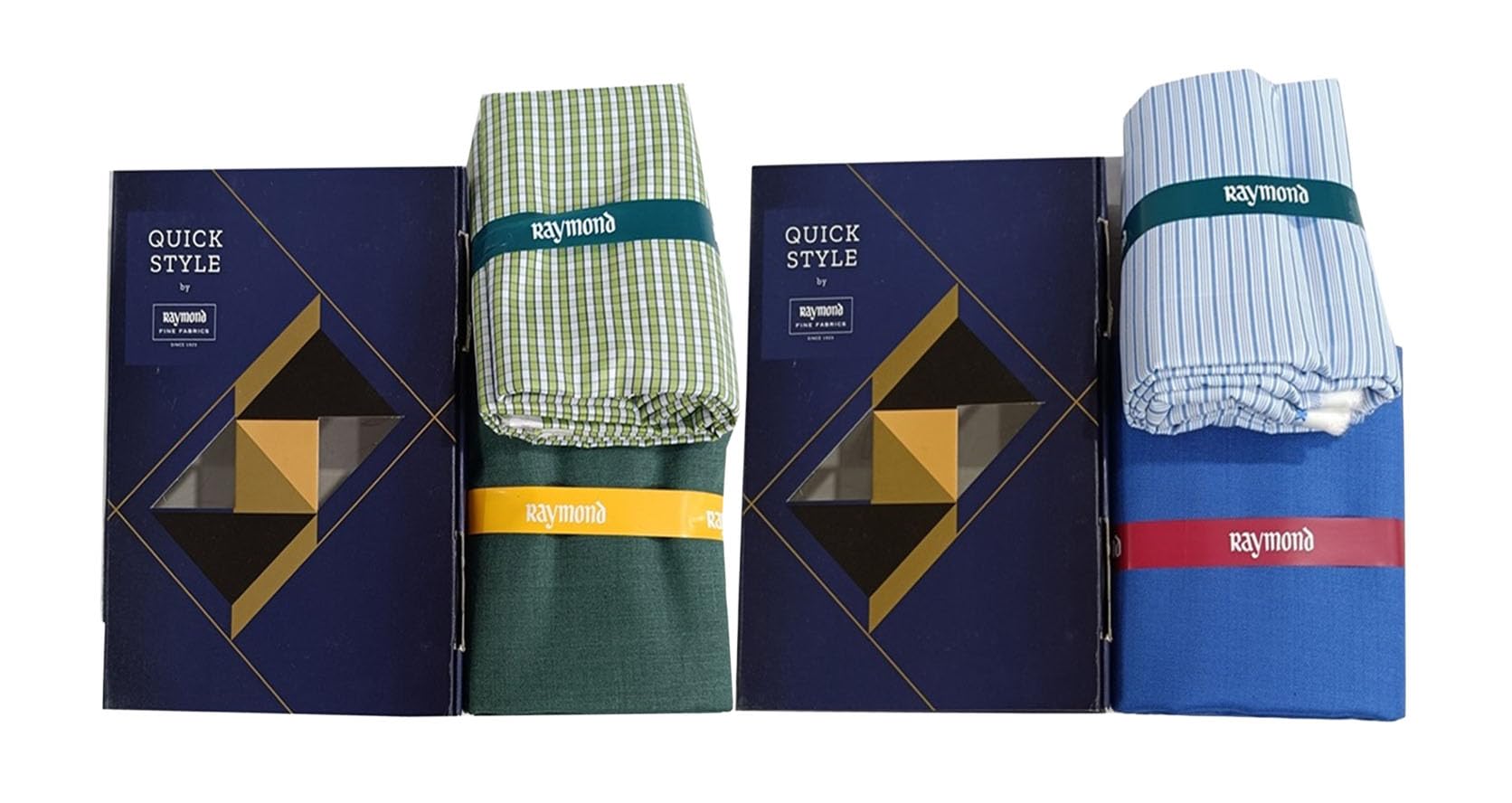 raymond fabrics Pack of 2 Premium Unstitched Shirt & Pant Fabric Combo by Raymond | Assorted Solid & Check Designs | Formal Wear Material for Men-picture-30