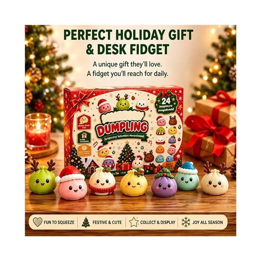 Calendario dell'Avvento Squishy 2026, scatola for il conto alla rovescia a sorpresa di 24 giorni for adulti(2box)