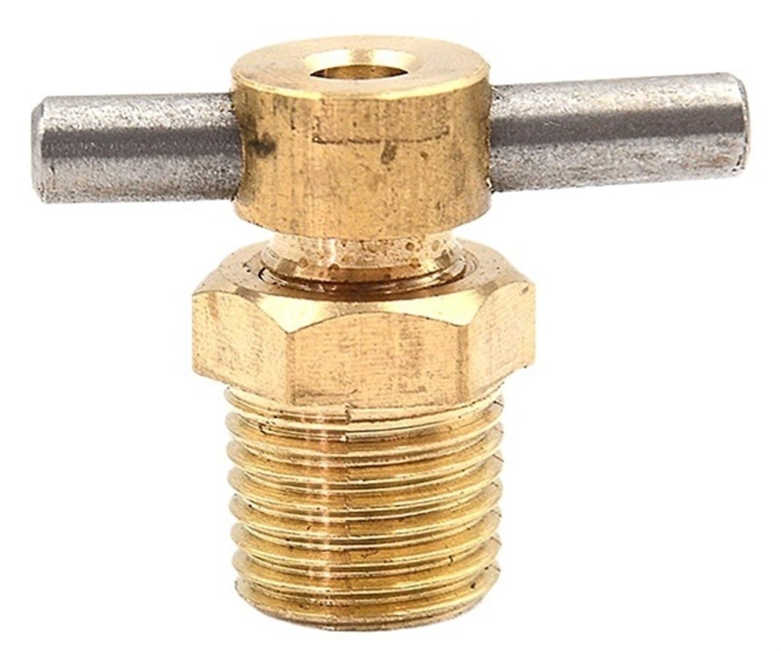 Vanne de vidange laiton 12mm 1/4 pouce pour purge de réservoir de compresseur d'air