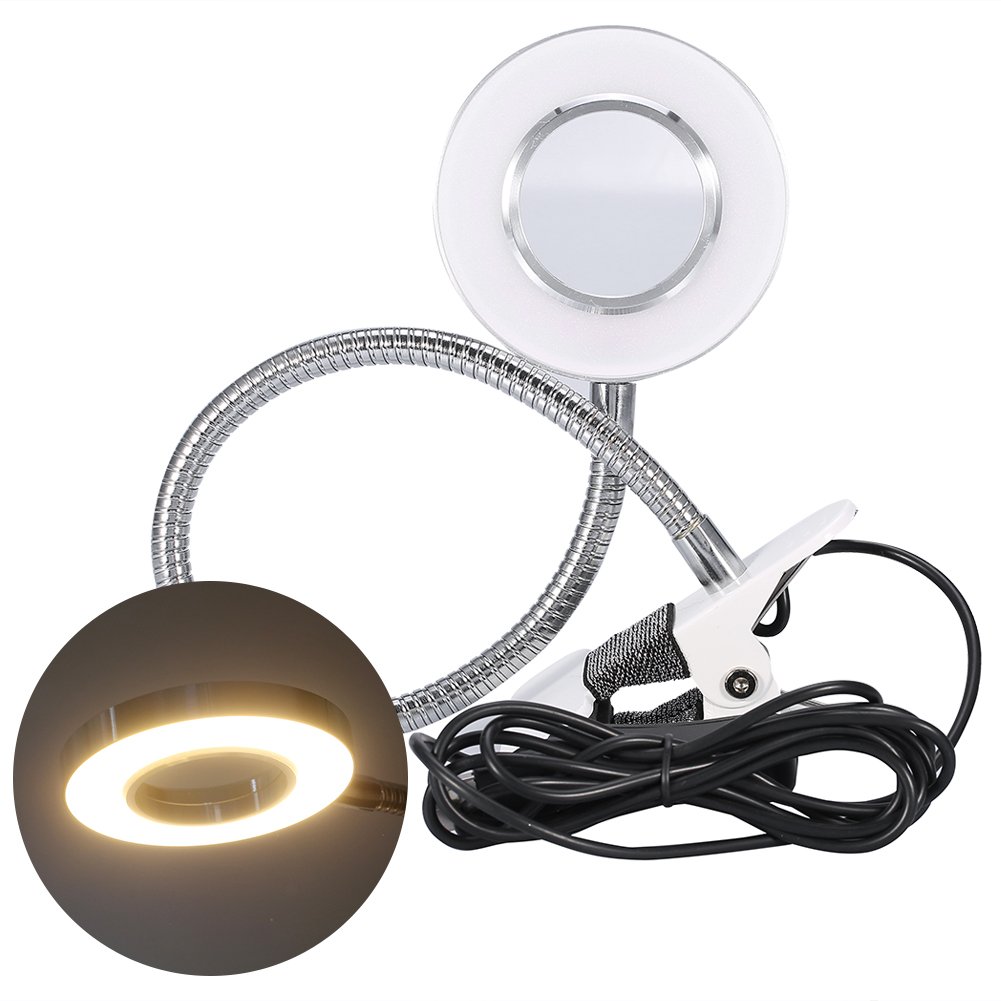 Tattoo Accesories Tattoo Lamp, Clip Lamp, Flexible 1Pcs Warm Light for Eyebrow Tattooing for Manicure, Silver - Image 4