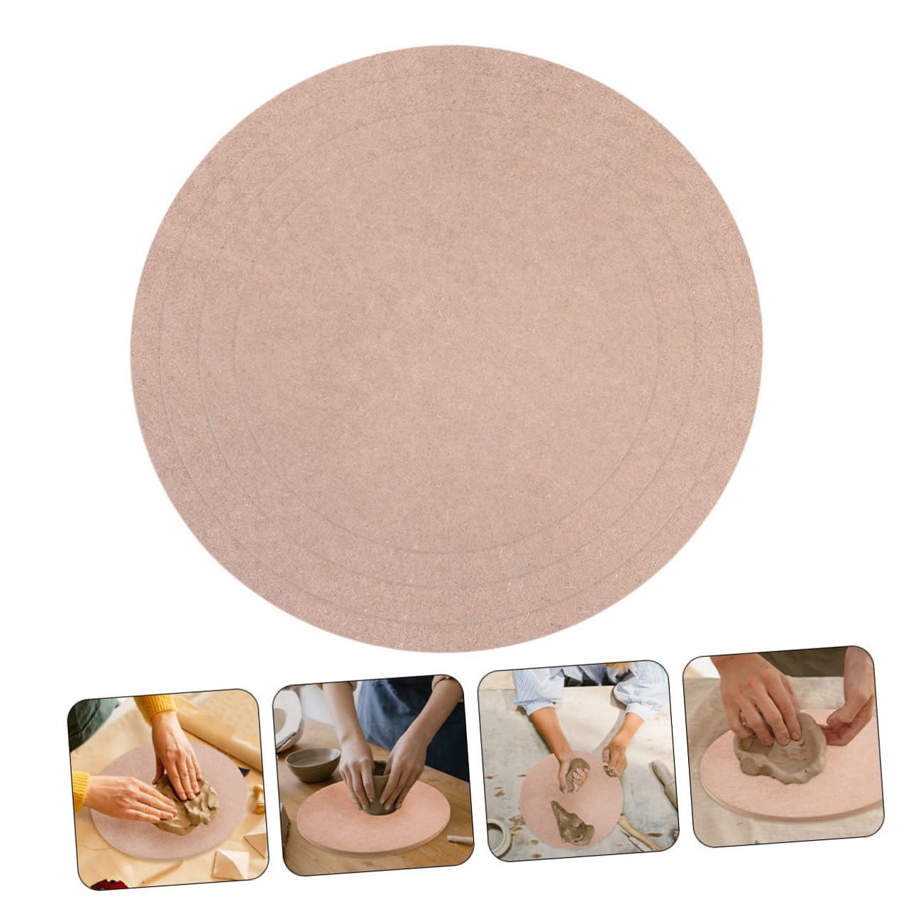 Plaques de Densité de 11 à 20cm pour Poterie Bords Lisses Lot de 5 Planches à Poterie en Fibre et Grosse Praticabilité pour Création d'argile et Céramiques