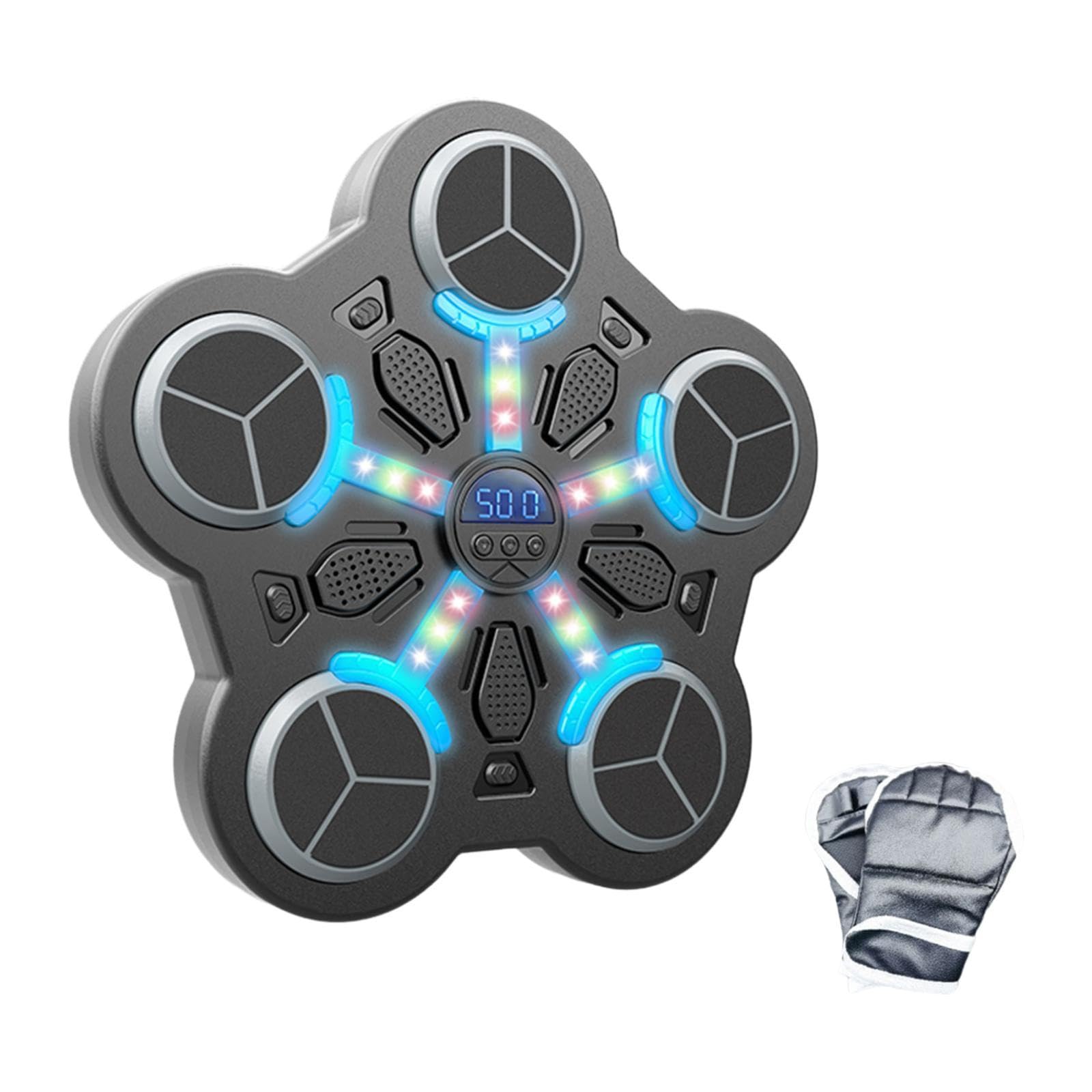 Macchina da Boxe Musicale Pannello Elettronico Sacco da Pugilato Intelligente Dispositivo di Allenamento Pad per Arti Marziali con Effetti Sonori