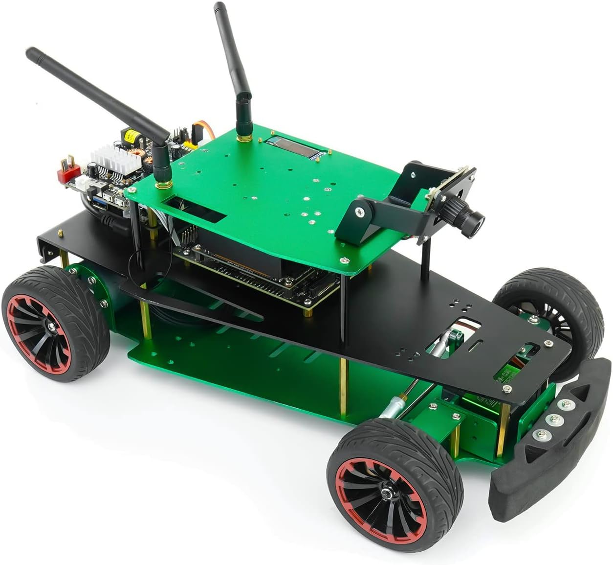 AI Robotic Car Chassis kit Autopilot Training Ackerman Structure Learning Teaching Research Python Programming ROS Adults (R2L Standard Ver without Jetson Nano)