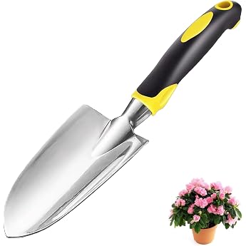 Flower Trowel Garden Shovel Hand Trowel Plant Trowel Stainless Steel Plant Shovel Garden for Planting Transplanting Weeding Moving and Levelling Soil