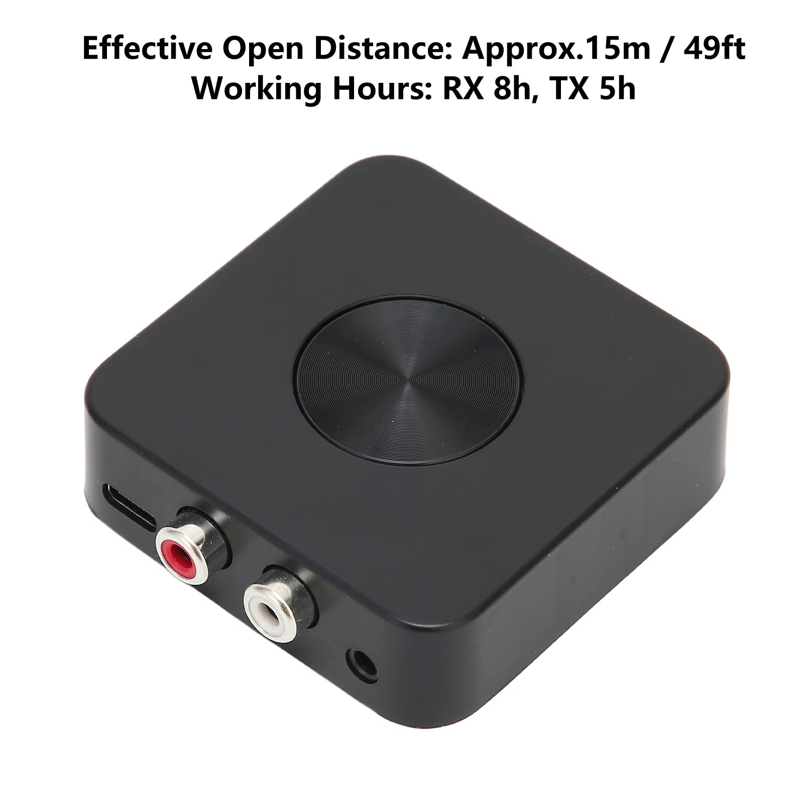 Adattatore Bluetooth 5.0 Elprico 2-in-1 (TX/RX), Trasmettitore E Ricevitore Con NFC, Batteria Integrata, Spegnimento E Avvio Automatico, Per Auto E Casa