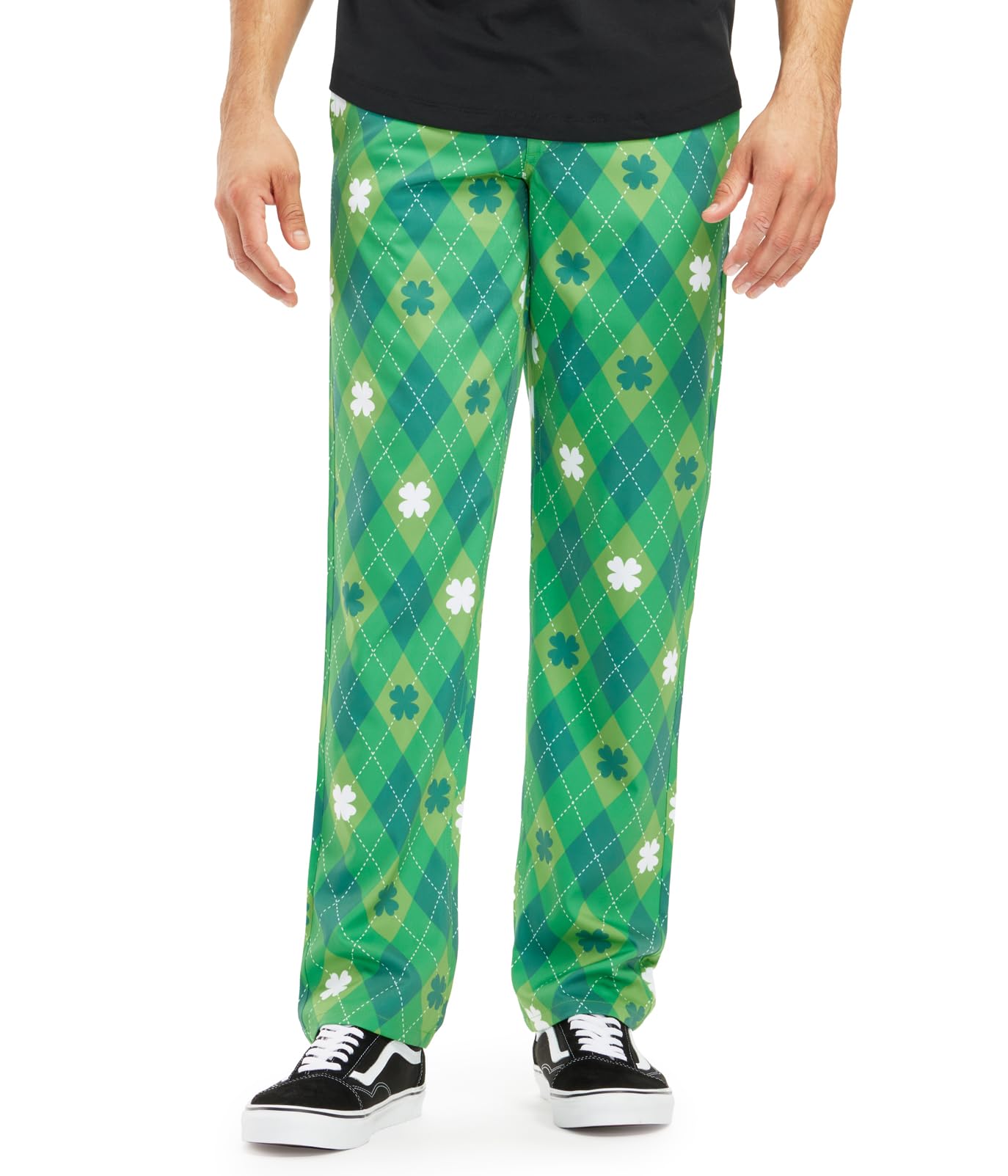 Tipsy Elves Classic Fit Pants for Men - Loud and Colorful Patterned Slacks Adult - Ultra Soft with Premium Construction