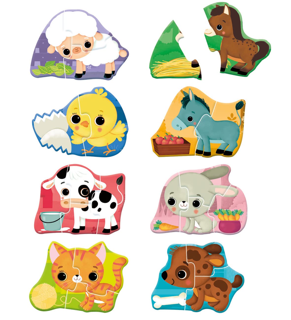 Clementoni Sapientino Baby Tiere & Silhouetten – Montessori Puzzle Ab 1 Jahr, Made In Italy