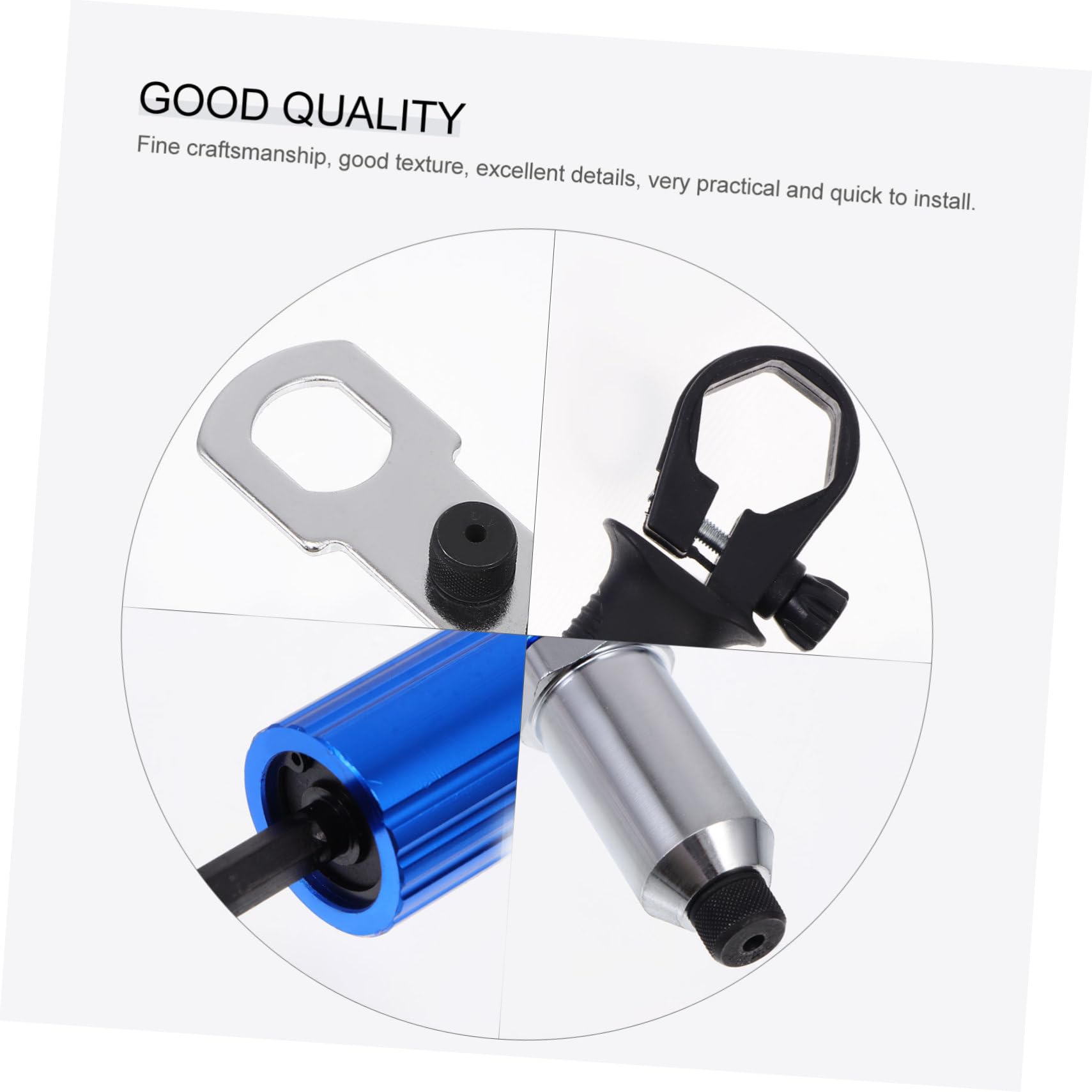 1 Ensemble Adaptateur De Rivet Électrique Avec Outil De Conversion Pour Tirage De Rivets Avec Et Foret Aluminium Alloy