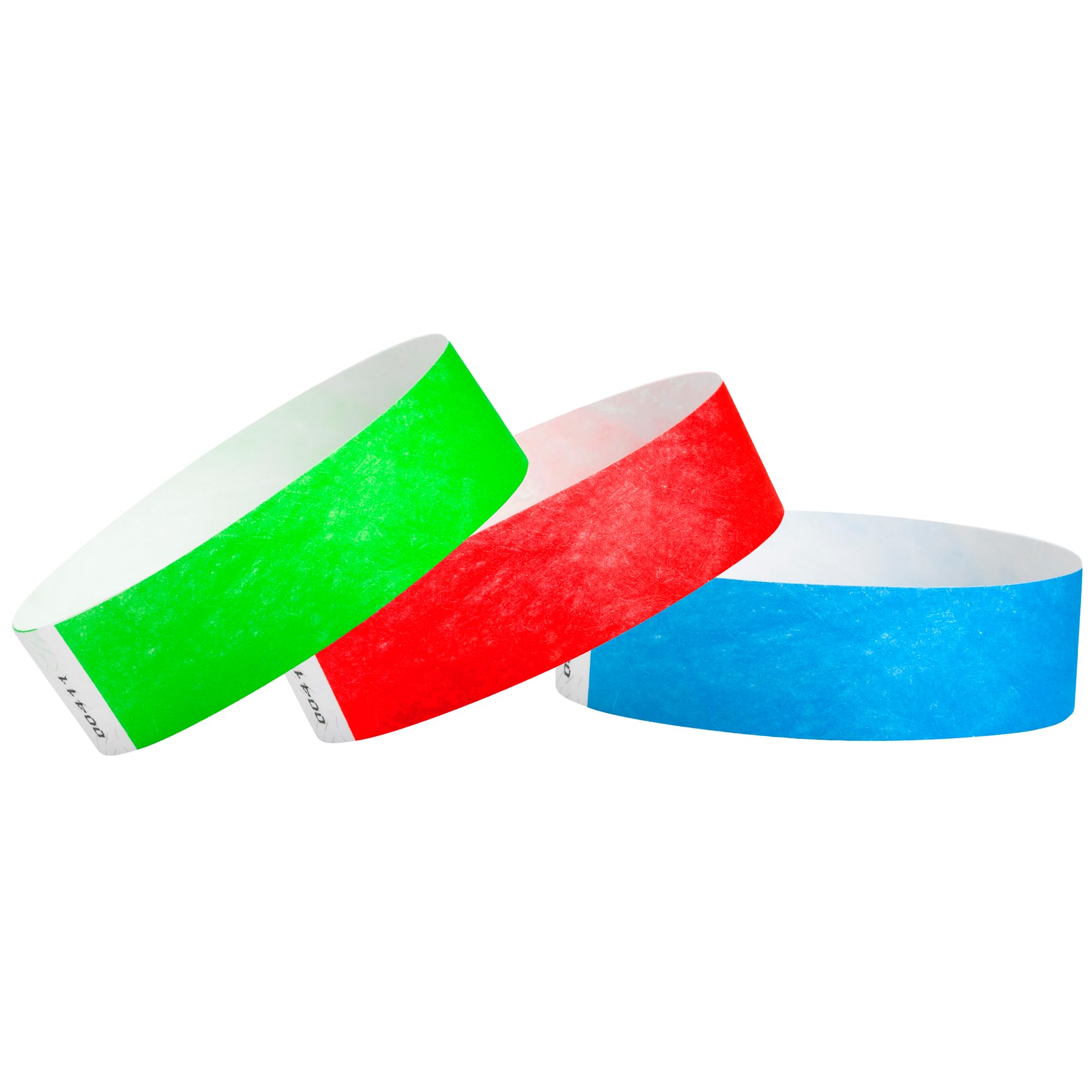WristCo 3/4" Tyvek Wristbands - Unnumbered Variety Pack Wrist Bands for Events