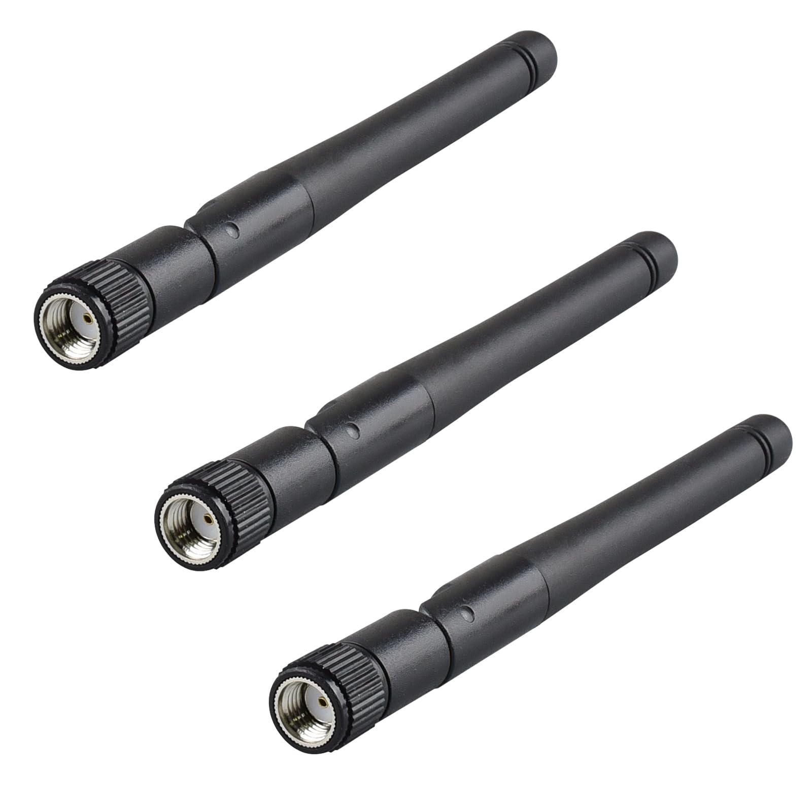 5.8G Small WiFi Bluetooth Antenna RP-SMA Male 3dbi Omni 3pcs for WiFi Router Booster PC USB Adapter Security IP Camera Video Surveillance Monitor FPV Multicopter Drone Aerial Real-time Video TL2931