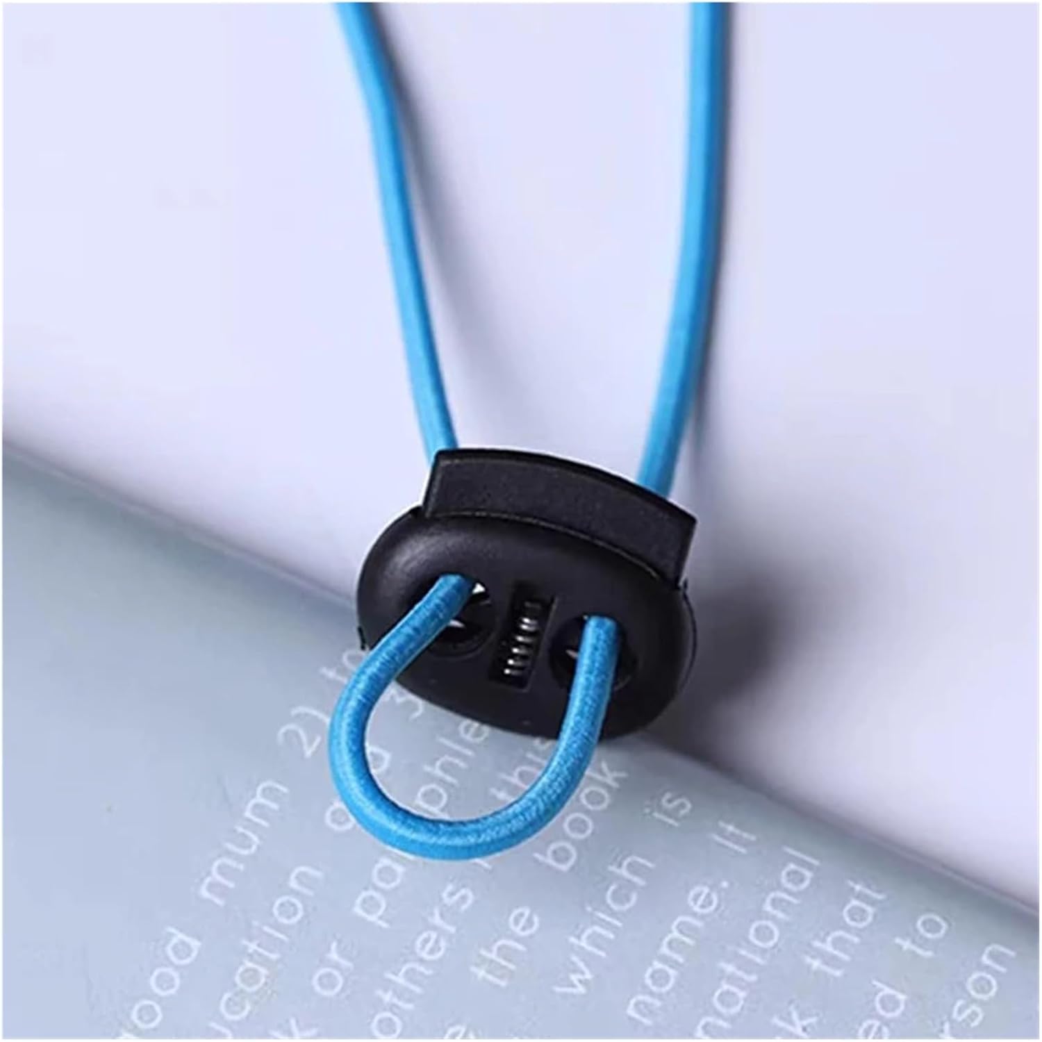 80Pcs Dual-Holes Spring Cord Locks Set Toggle for Drawstrings Lock Oval Clamp Elastic Adjusters
