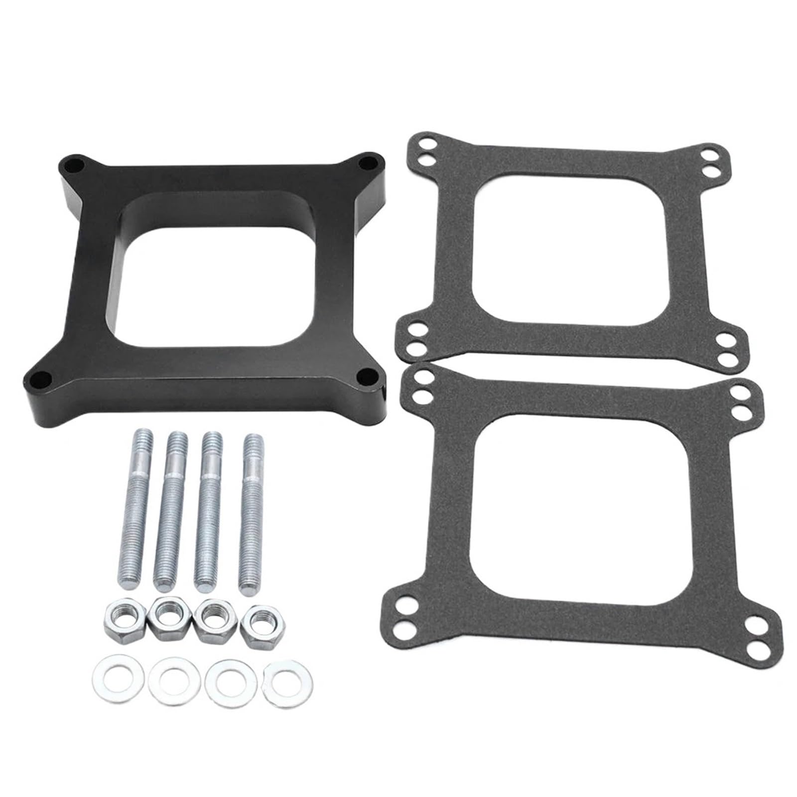 DGHBNP Fit For Holley 4150/4160 Carburetor Spacer Replacement Phenolic Carburetor Spacer Square Open Center Carb Spacer(1 Inch)