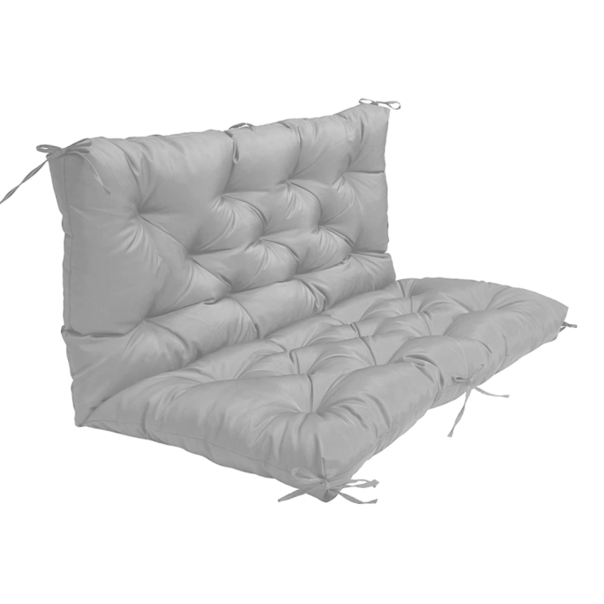 Cuscini impermeabili per panca da esterno con schienale, antiscivolo, per dondolo a 2/3 posti, per mobili da giardino e patio, di ricambio, per divanetto, colore: grigio, 150 x 100 x 10 cm