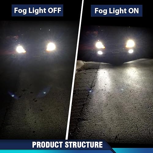 Miniatura 9 de PIT66 Luz antiniebla, compatible con Ford Mustang Cobra 2003-2004Compatible con Ford Focus 2002-2004 (solo modelos SVT)Compatible con Ford Escape