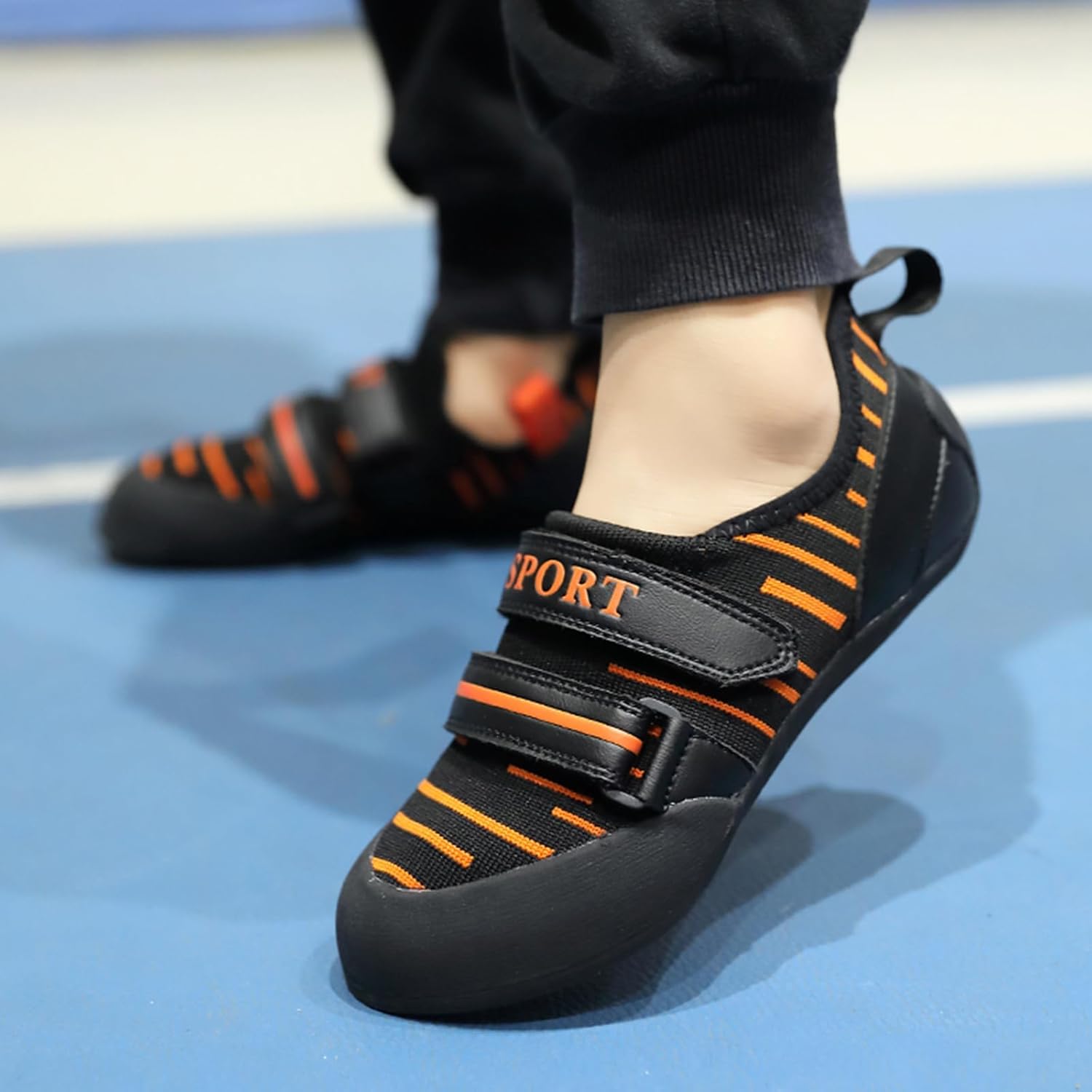 DAMANDO Womens Rock Climbing Shoes Lightweight Breathable Bouldering Gym Sports Sneakers for Female