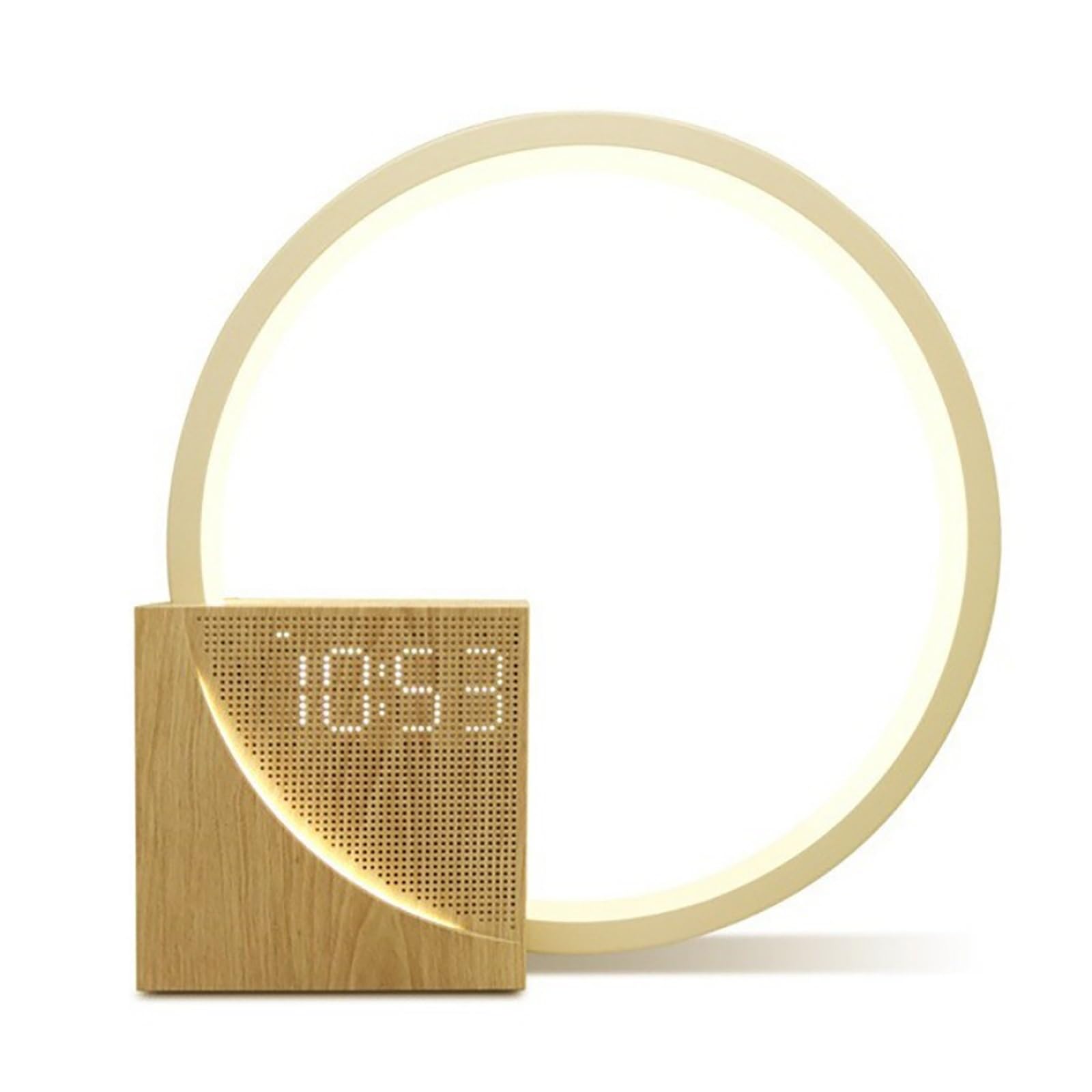Réveil Lumineux Wake Up Light Sunrise avec Double Alarme, Sons Naturels, Veilleuse Réglable, Lampe De Chevet à Commande Tactile pour Un Réveil En Douceur