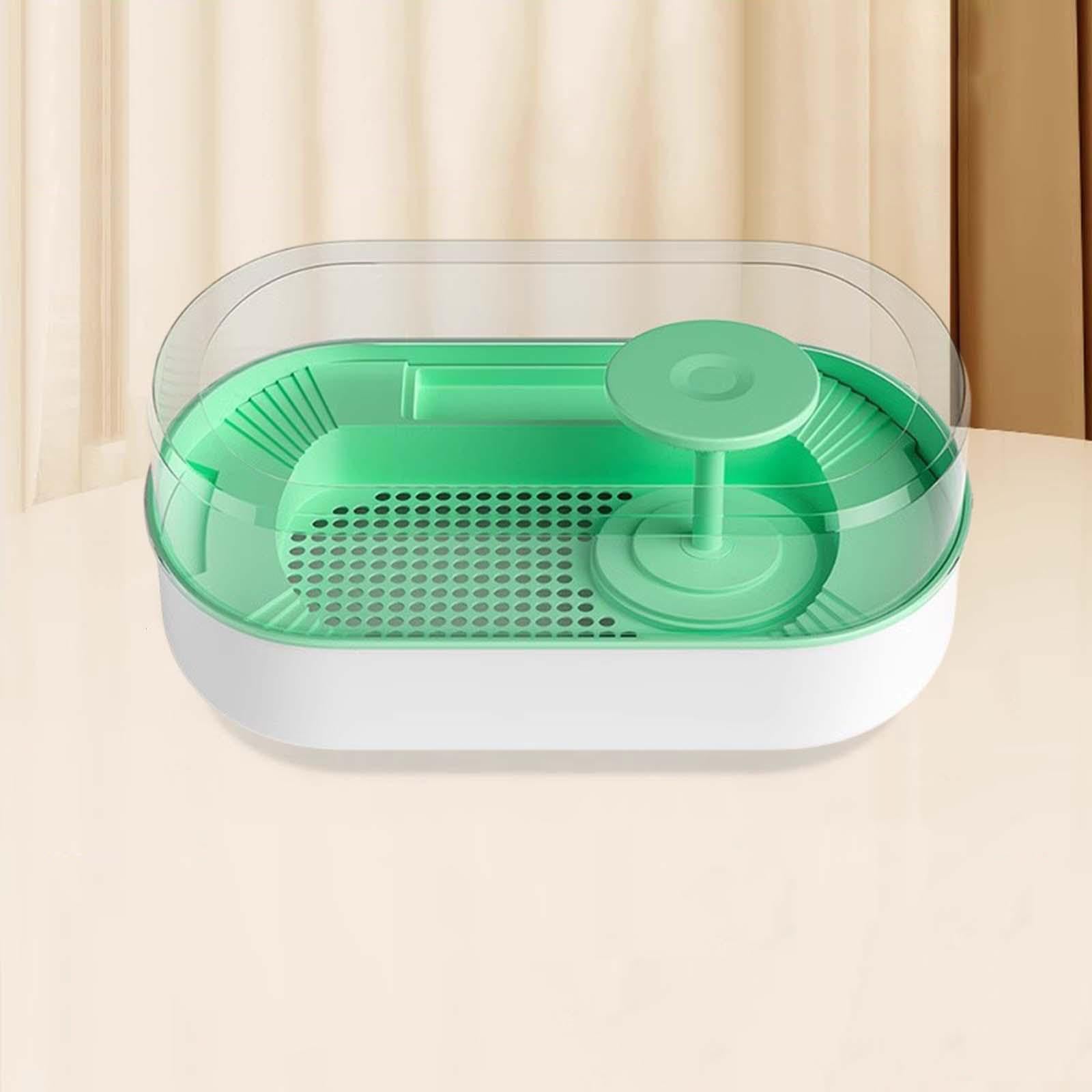 Hábitats para Reptiles Tanque para Tortugas Caja de Alimentación para Tortugas de Agua Dulce Lago para Tortugas de Agua Dulce Mascota de Agua Dulce de, Verde