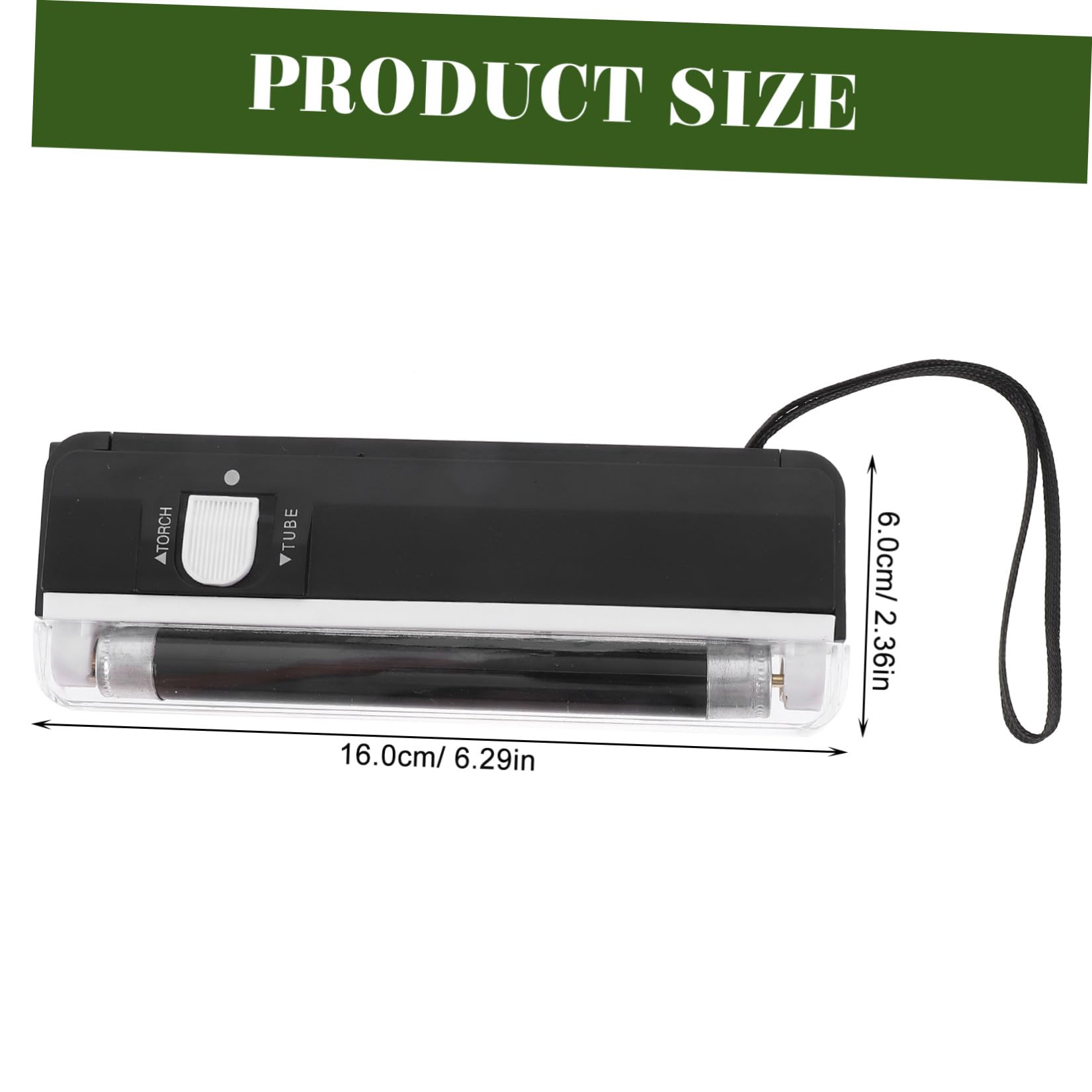 HOMSFOU 4 Pezzi Rilevatore Banconote Portatile Professionale con LED Fluorescente e Luce Uv Autenticità Euro e Bassa Luce per Documenti e Accessori Finanziari