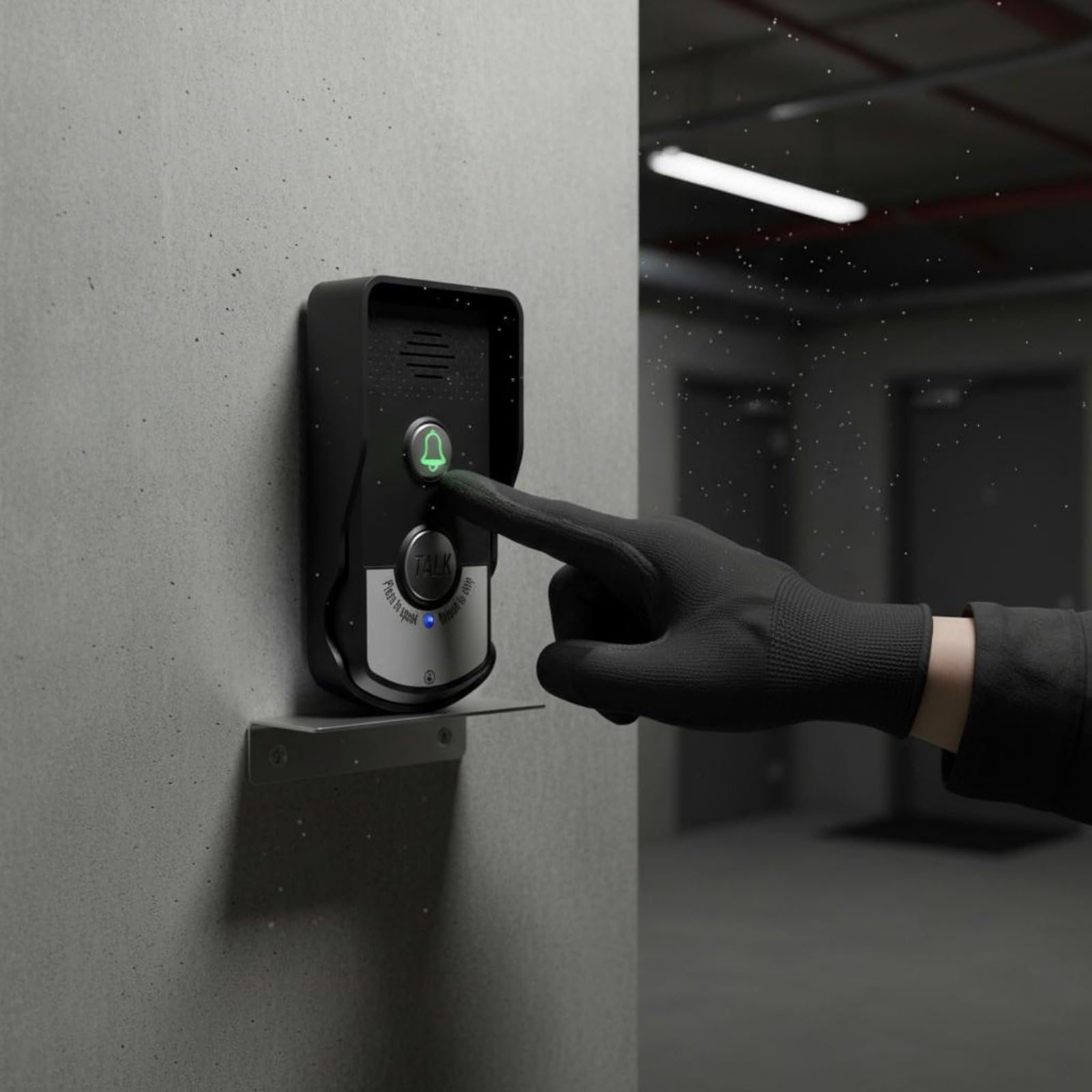 Interfono Dispositivo Citofono Campanello Porta Comunicazione Bidirezionale Pulsante Chiamata Audio Chiaro Copertura Estesa Volume Regolabile