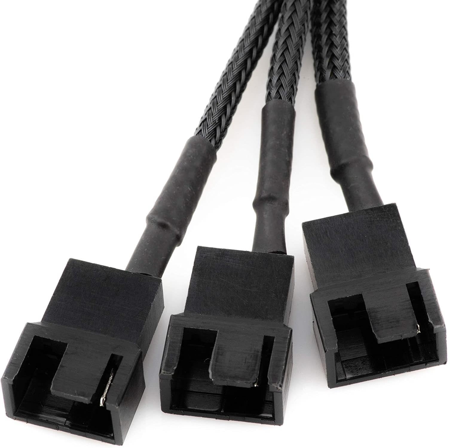 Lunatic 9745 Sata Power To Fan Çevirici 3 Port Y Pin PWM Çoklayıcı Splitter 30cm 24AWG Fan Kablosu, Bilgisayar anakartının CPU fanının güç sağlamak için SATA arayüzünü kullanması sağlamak