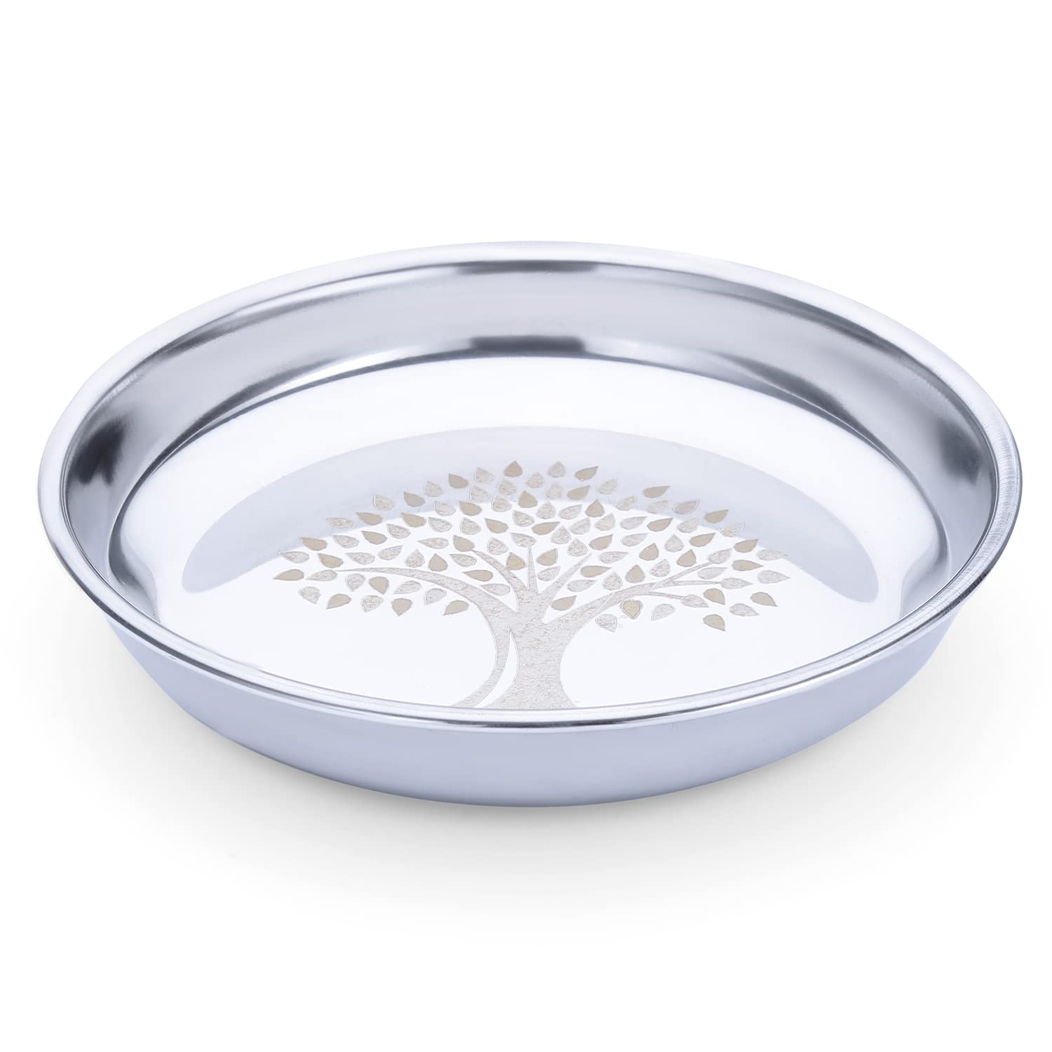 LiMETRO STEEL Limetro Stainless Steel Printed Dinner Set (33 Pieces, Serves 4) 4 61PV+7Q3WmL. SL1500