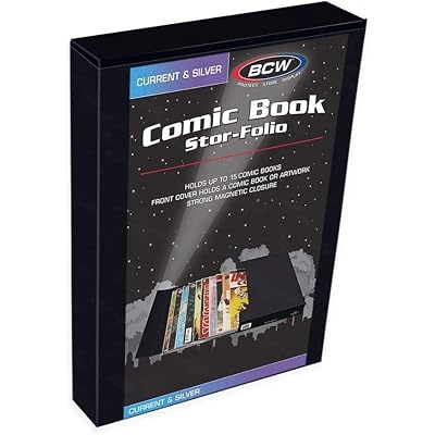 BCW Comic Book Stor-Folio – 1 Pack | Comic Book Travel Case for Current & Silver Age | Magnetic Comic Folio Carrier
