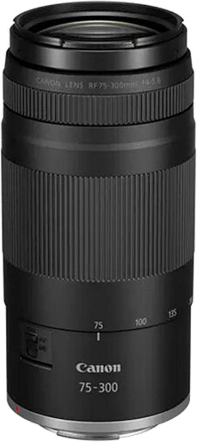 Canon RF 75-300mm f/4-5.6 Lens (Canon RF)- Filter, Software and More and More (Renewed)