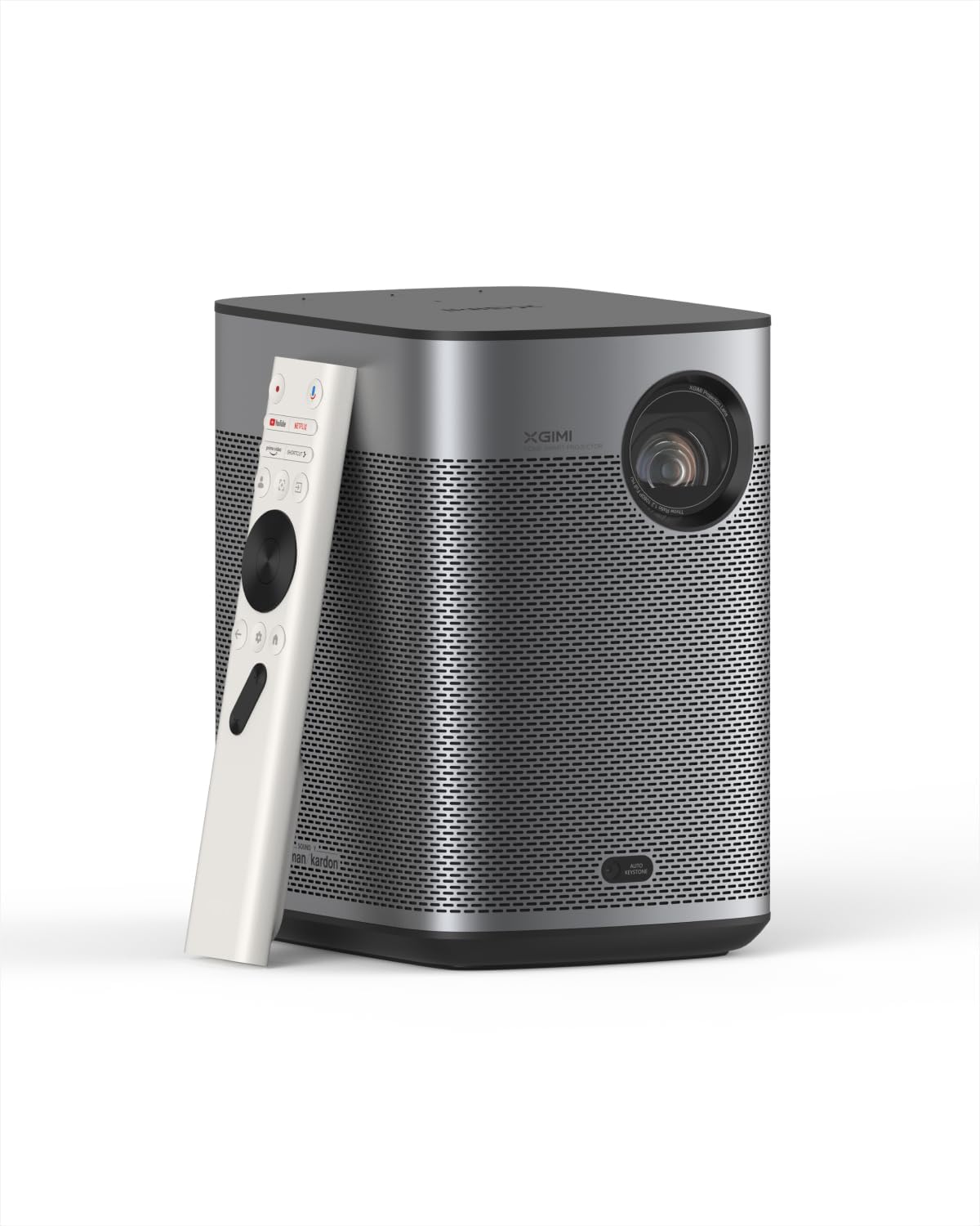 XGIMI Halo+ GTV 1080P Portable Projector, Google TV with Licensed Netflix, 700 ISO Lumens, 2 x 5W Harman Kardon, Auto Focus, ISA, Wi-Fi, 200” Screen, Built-in Battery with 2.5 Hours Playtime