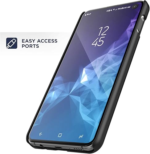 Miniatura 9 de Encased Galaxy S10 Plus - Funda con clip para cinturón (DuraClip 2019) Funda de agarre delgada con soporte para Samsung Galaxy S10+ (negro)