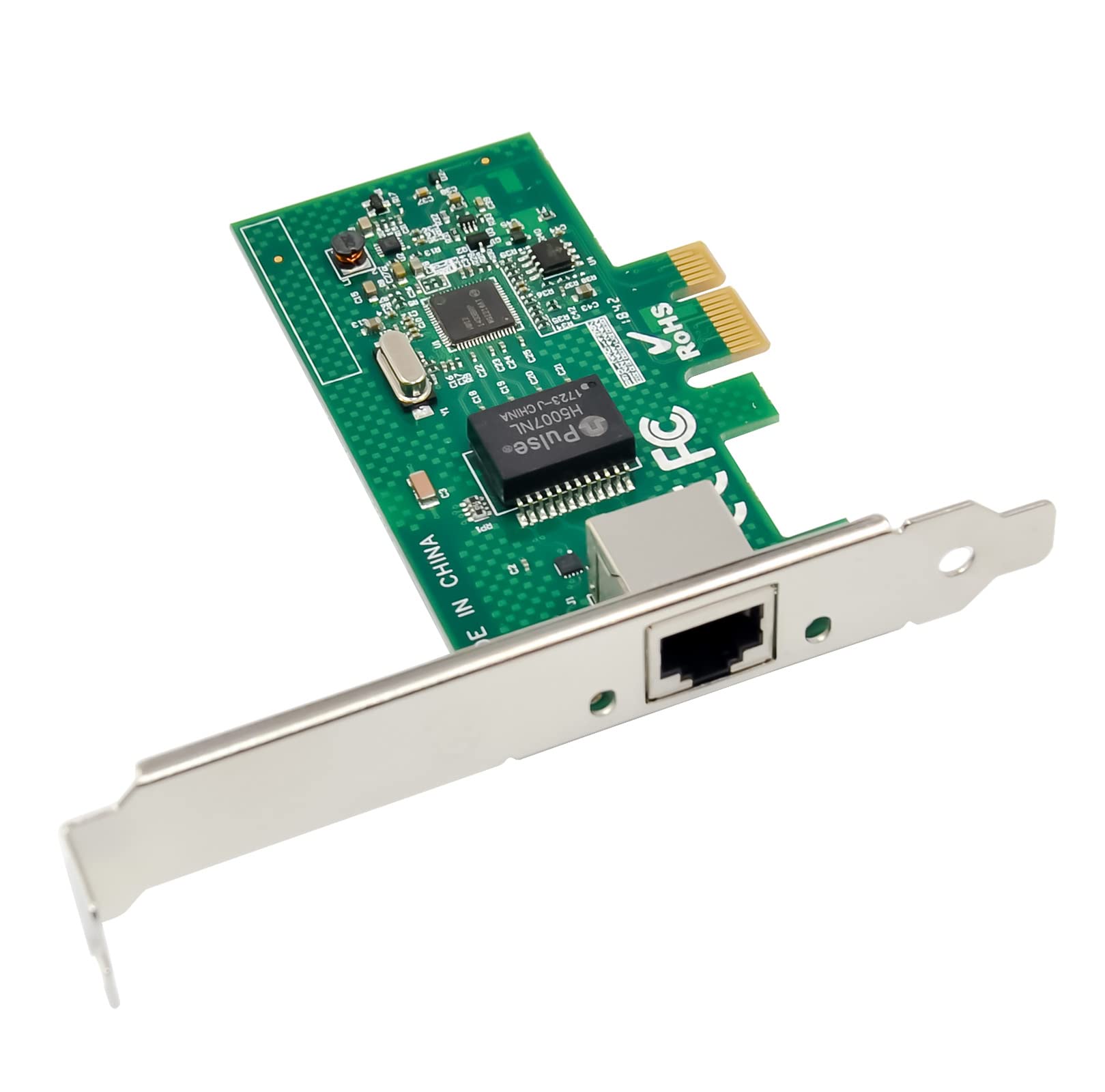 Carte réseau PCIe Gigabit 1000M PCI Express Ethernet avec carte réseau LAN Intel I210AT pour prise en charge PXE pour Windows/Windows Server/Linux (protection contre la foudre)