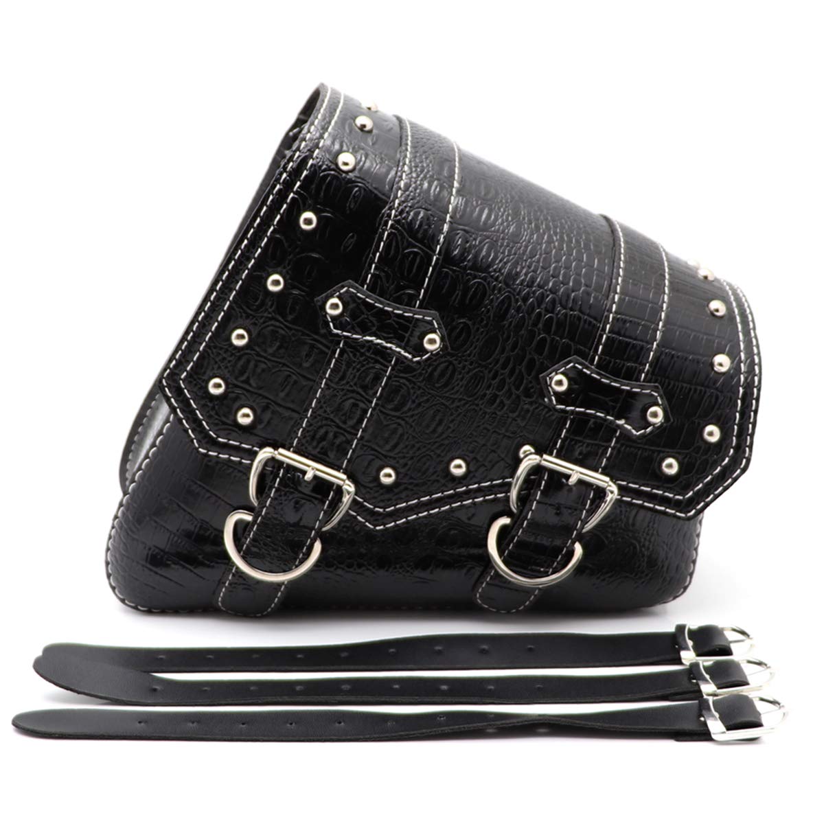 Sacoches De Selle Moto En Cuir PU Vintage - Imperméables, Grande Capacité, Avec Sangles Réglables