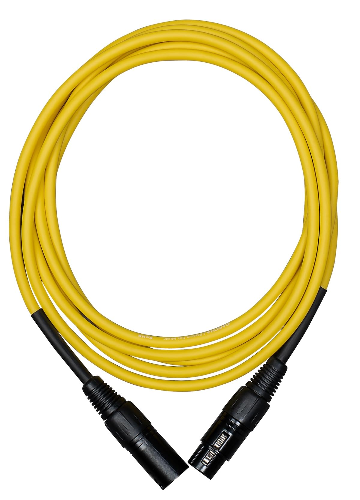 CASCHA Standard Line Microphone Cable (XLR), Yellow, 2m