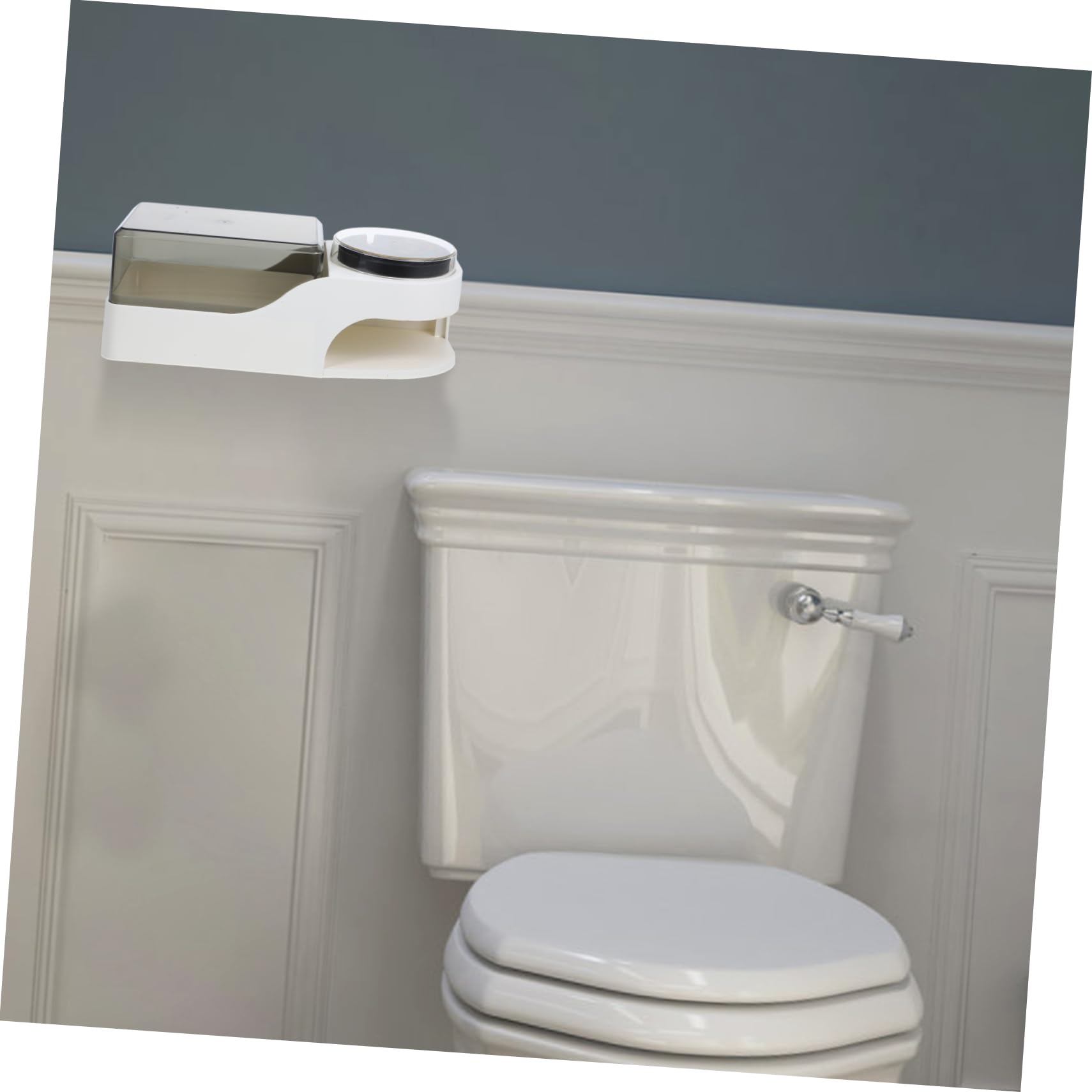 Wand Toilettenpapierhalter mit Aufbewahrung und Aschenbecher, Kunststoff