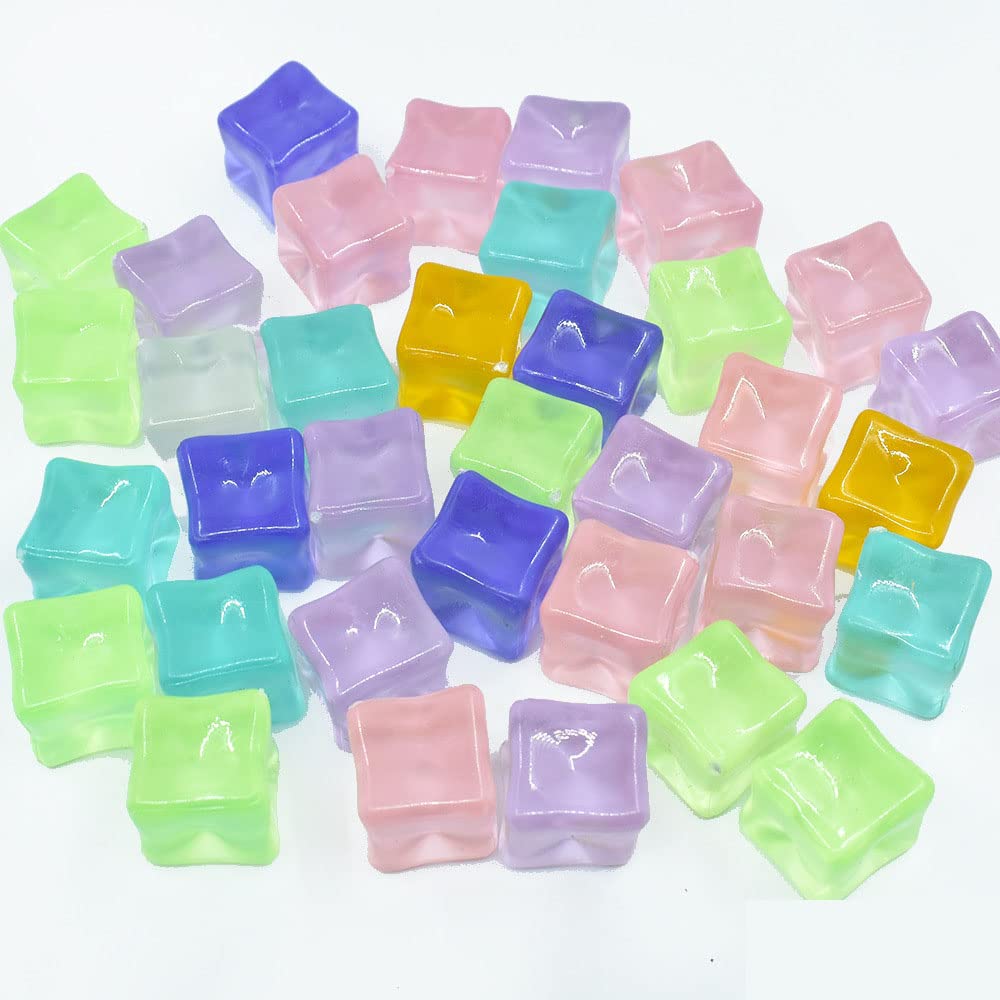 100pcs Cute Slime Charms Mixed Set Resin Flatback for DIY Craft Making and Ornament Scrapbooking Beads Assorted Candy Fruit Cake Resin Christmas Gifts Trellis Resin Ornament Kit Making Supplies — image 1